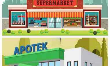 Dijual Minimarket dan Apotek di Pinggir Jalan Utama Tipar Cakung