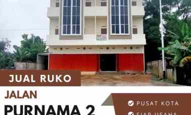 Dijual Ruko Baru Beton Parkiran Luas Purnama Pontianak
