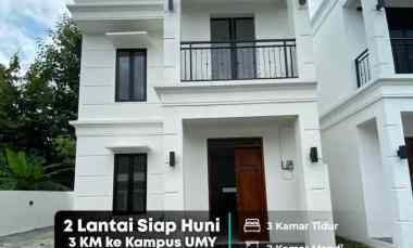 Promo Free Pajak Balik Nama Rumah Cluster 2 Lantai, Cuma 3 km Umy