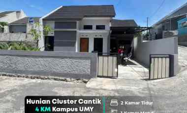 Rumah Cluster Ramai Pendatang Cuma 4 km ke Kampus Umy Ringroad Jogja