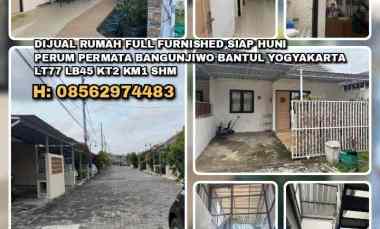 Dijual Rumah Full Furnished Siap Huni Perum Permata Bangunjiwo Bantul