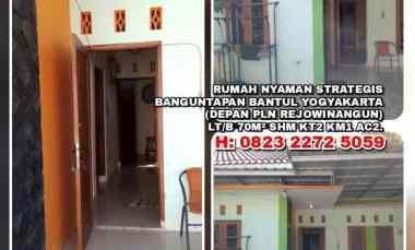 Rumah Nyaman Strategis Banguntapan Bantul Yogyakarta. Lt/b70 Kt2 Km1
