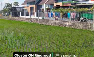 Rumah Cluster View Sawah dalam Eingroad 900 meter Selatan Kampus Pgri