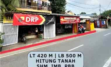 Dijual Cepat Rumah dan Ruko Pinggir Jalan Hitung Tanah Bintaro Jaksel