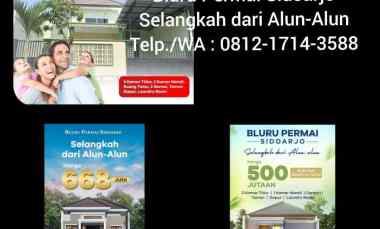 Rumah Dijual di Bluru Permai Sidoarjo Siap Huni, 0812.1714.3588