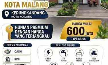 Rumah 2 Lantai Scandinavian 600 Jutaan di De Aztec Kedungkandang