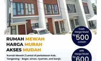 Rumah Cisauk 2 Lt Anti Banjir, dekat Stasiun Cisauk, Cikoleang Hill