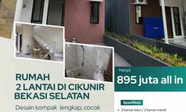 dijual rumah cikunir bekasi selatan