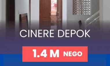 Rumah Depok Cinere Cakep Siap Huni dekat Pintu Tol Limo