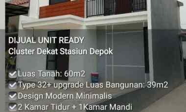 Rumah Ready Posisi Hook Tipe Mezzanine Cluster Cipayung Depok