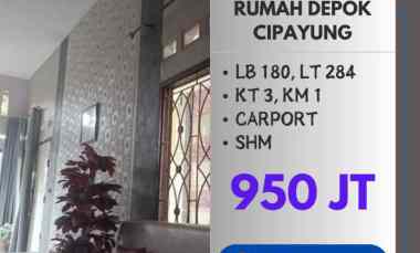 Rumah Depok Cipayung Strategis Cakep dekat ke Tol Sawangan