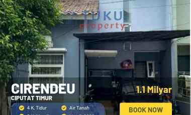 Dijual Rumah Minimalis Cirendeu dekat Sek. Alfath Cirendeu