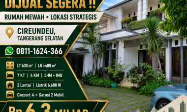 dijual rumah cireundeu ciputat timur