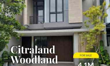 dijual rumah citraland woodland surabaya
