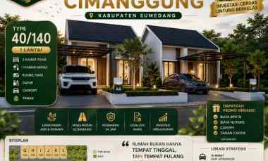 dijual rumah cluster 2 kamar tidur shm