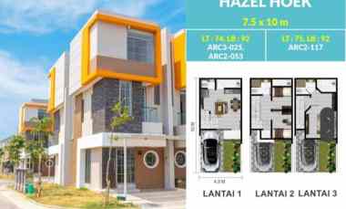 Rumah Baru 3 Lantai Pik2 Fasad Modern Cluster Arcadia Siap Huni