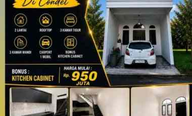 Rumah Baru Siap Huni 2 lantai Bonus Rooftop di Condet Jakarta Timur