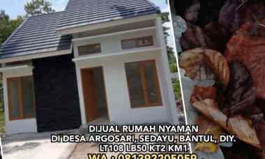 Dijual Rumah Nyaman di Argosari, Sedayu, Bantul, Diy. Lt108 Lb50 Kt2
