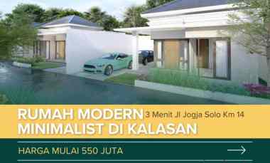 Rumah Baru Modern di Kalasan Harga Mulai 550 juta 3 menit jl Jogja-so