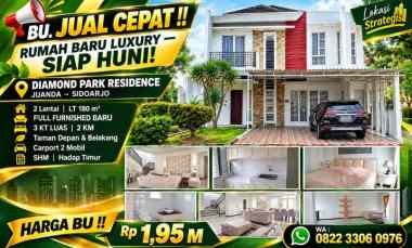 Dijual Rumah Baru Luxury Full Furnished Diamond Park Residence Juanda