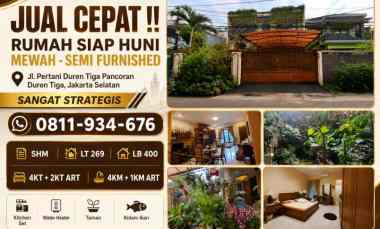 dijual rumah duren tiga pancoran