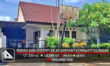Rumah Asri Komplek Keuangan Fatmawati, Cilandak, Jakarta Selatan