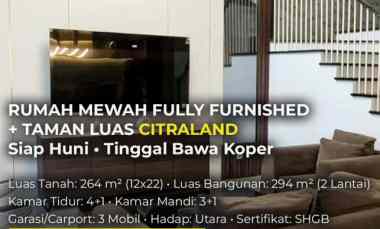 Dijual Rumah Fully Furnished Citraland Surabaya Barat