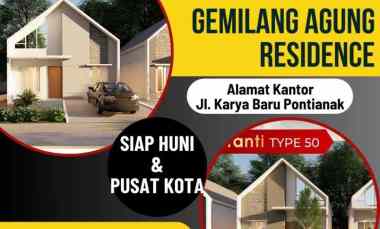 Dijual Rumah Baru Murah Gemilang Agung Residence Pontianak