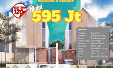 DP hanya 20 juta Perumahan Cluster Ngaliyan SHM Rumah Semarang Barat