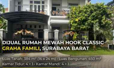 Dijual Rumah Hook Graha Famili Surabaya Siap Huni Ada Kolam Koi SHM