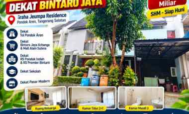 Rumah Dijual Pondok Kacang Barat dekat Bintaro Jaya SHM