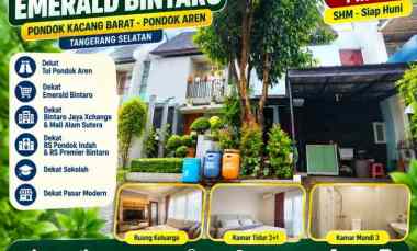 Rumah Murah dekat Emerald Bintaro Pondok Kacang Barat, SHM