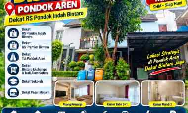 Rumah Dijual Pondok Aren dekat RS Pondok Indah Bintaro 1,5M