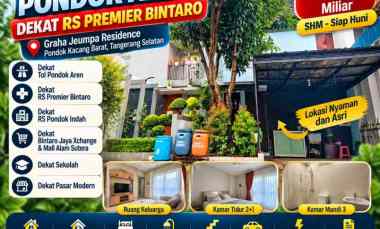 Rumah Strategis Pondok Aren dekat RS Premier Bintaro SHM
