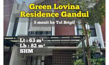 dijual rumah green lovina residence gandul