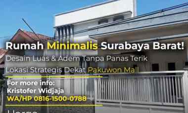 Dijual Rumah Babatan Wiyung Surabaya Dimensi 9x15 SHM Hadap Utara