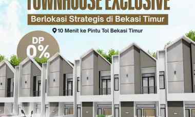Rumah 2 Lantai Type 60/94 Strategis Town House Mustikasari Kota Bekasi