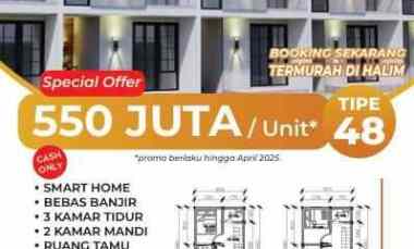 Rumah 2 Lantai Paling Murrah Startegis Dikawasan Halim Jakarta Timur