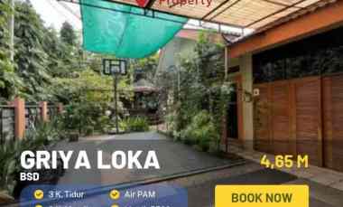 Rumah Dijual di Griya Loka BSD