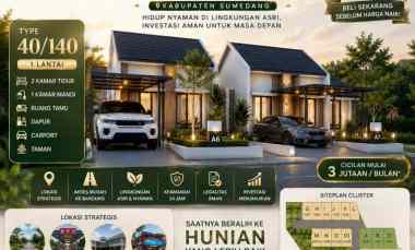 dijual rumah impian harga 400 jutaan sumedang