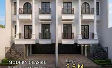 Townhouse Modern Classic Jagakarsa dekat Stasiun Lenteng Agung