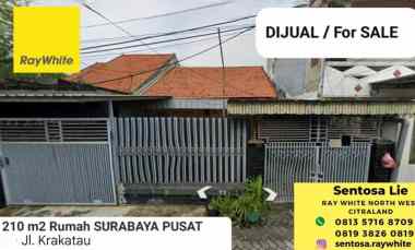 Dijual 210 m2 Rumah Surabaya Pusat Jalan Krakatau Petemon dekat Tidar