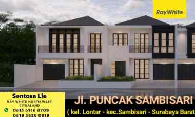 3 Milyar-an Rumah Baru Puncak Sambisari Surabaya dekat Pakuwon Mall, C