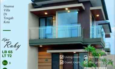 Rumah Cluster Rooftop di Bintaro.5 km ke MRT Lebak Bulus. all in