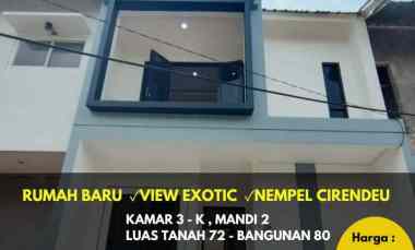 Rumah Baru Cluster di Cirendeu-pondok Cabe.6km ke Mrt Lebak Bulus