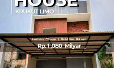 Rumah Baru Cluster dekat Gerbang Tol Limo Depok.harga Murah BsKPR