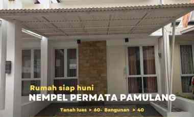 Rumah Baru Minimalis dalam Cluster Permata Pamulang, dekat Tol Pusat