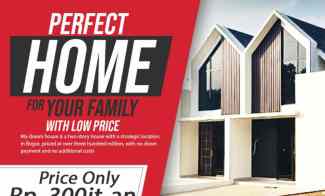 Rumah Murah sudah 2 Lantai tanpa Dp dan Bebas Biaya Lainnya di Bogor