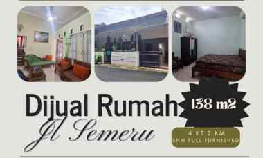 Rumah Furnished Jalan Semeru dekat Akpol dan Tol Jatingaleh
