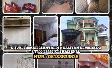 Dijual Rumah 2 lantai di Ngaliyan Semarang. Lt200 Lb330 Kt5 Km3 Shm